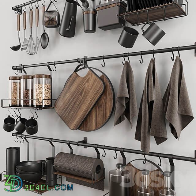 Kitchen set 3D Models 3DSKY