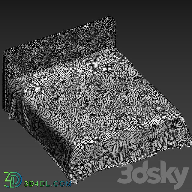 bedding by zarahome Bed 3D Models 3DSKY