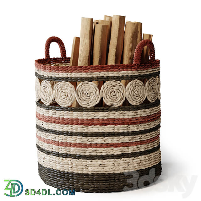 Decorative Set with Baskets 01 Other decorative objects 3D Models 3DSKY