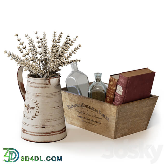 Decorative Set with Baskets 01 Other decorative objects 3D Models 3DSKY