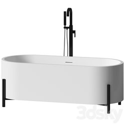 Milano Freestanding Solid Surface Bathtub by Riluxa 3D Models 3DSKY 