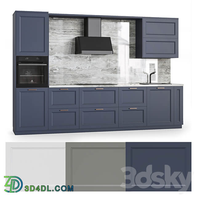 Kitchen Axtad 106 modules Kitchen 3D Models 3DSKY