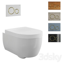Toilet wall mounted Geberit iCon 3D Models 3DSKY 