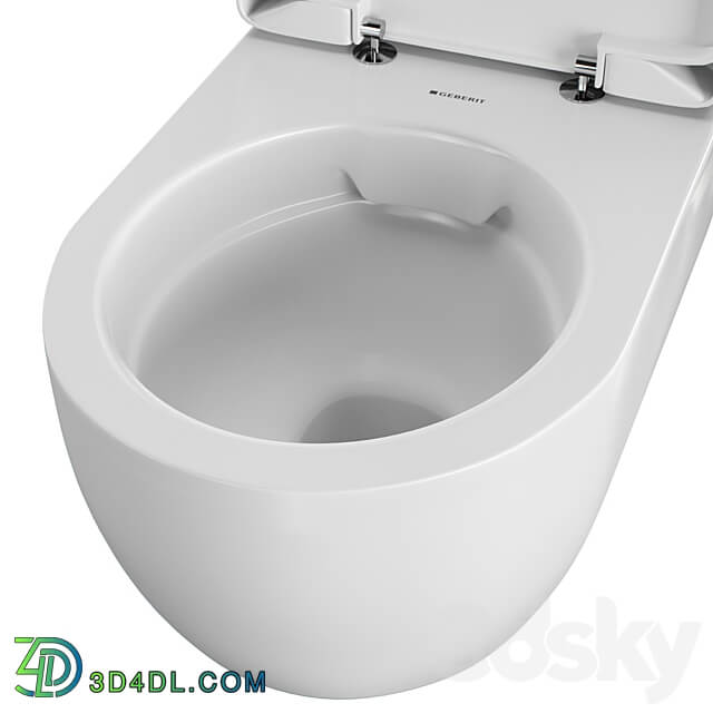 Toilet wall mounted Geberit iCon 3D Models 3DSKY