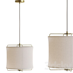 westwing linen light Pendant light 3D Models 3DSKY 