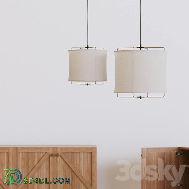 westwing linen light Pendant light 3D Models 3DSKY