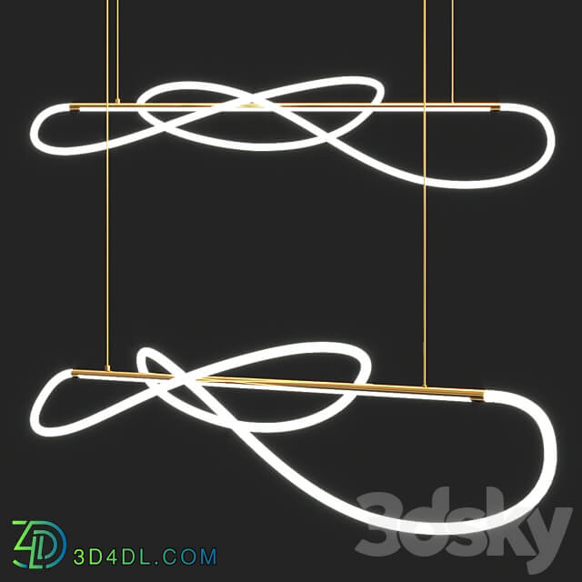 DANAE Chandelier Pendant light 3D Models 3DSKY