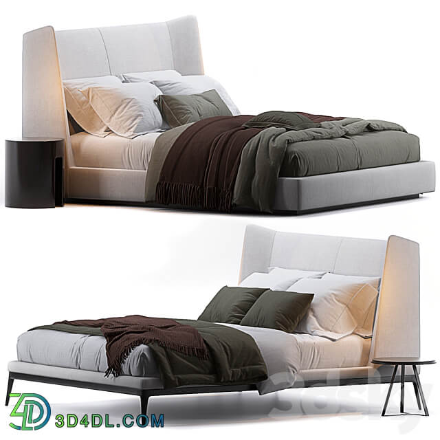 Bed by Flexform Bed 3D Models 3DSKY