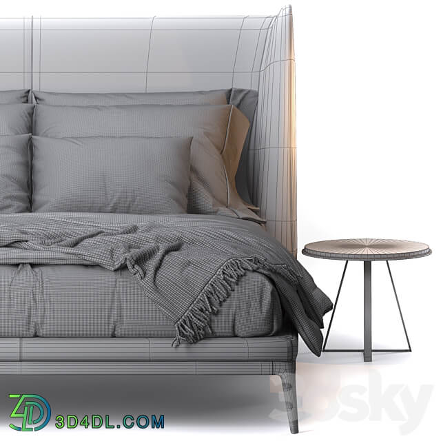 Bed by Flexform Bed 3D Models 3DSKY