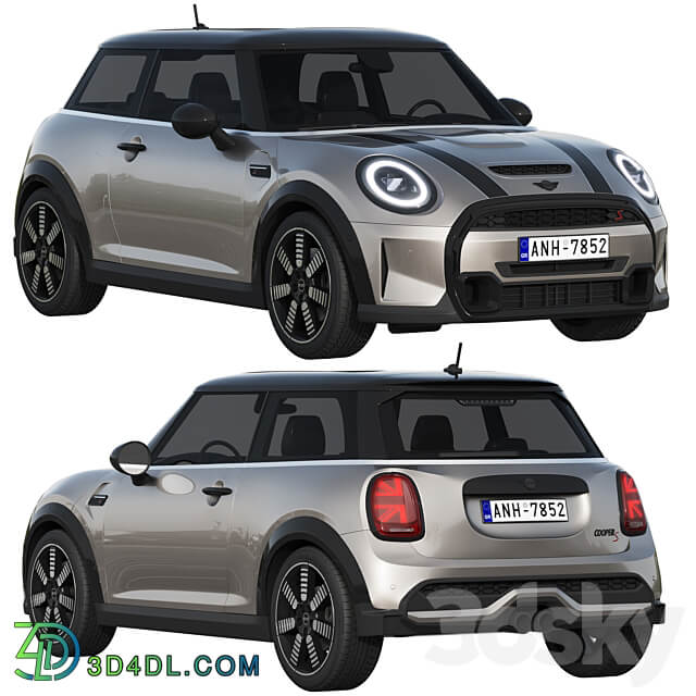 Mini Cooper S 3 door 2022 3D Models 3DSKY