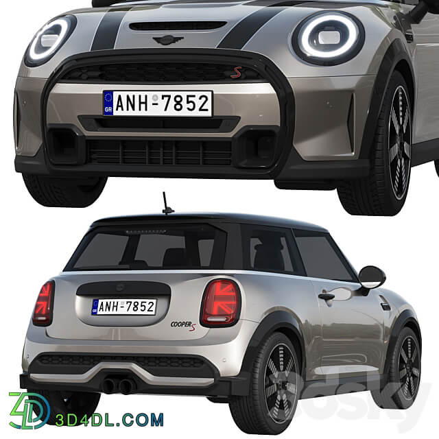 Mini Cooper S 3 door 2022 3D Models 3DSKY