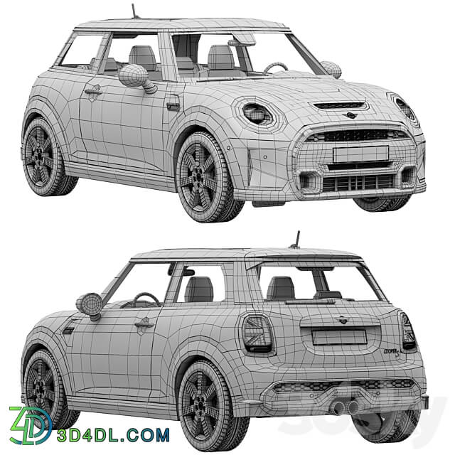 Mini Cooper S 3 door 2022 3D Models 3DSKY