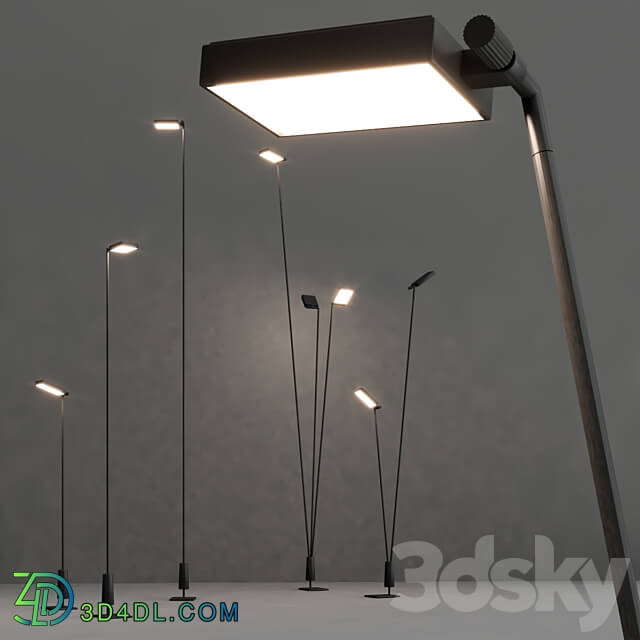 FLIA Street lamp By LUCEPLAN 3D Models 3DSKY