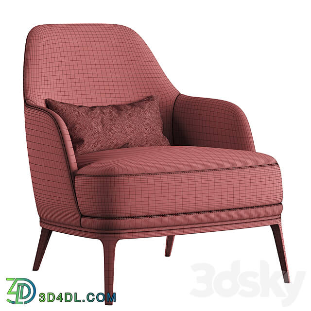 Poly M Armchair 3D Models 3DSKY