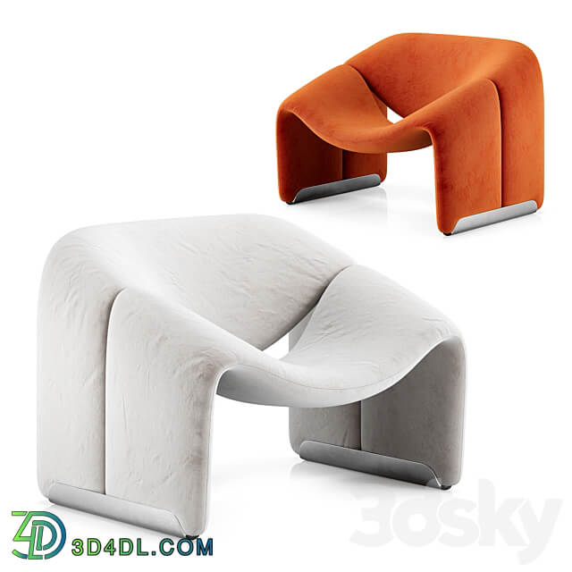 Groovy Lounge Chair Pierre Paulin 3D Models 3DSKY