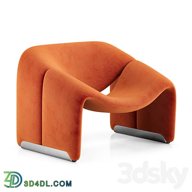 Groovy Lounge Chair Pierre Paulin 3D Models 3DSKY