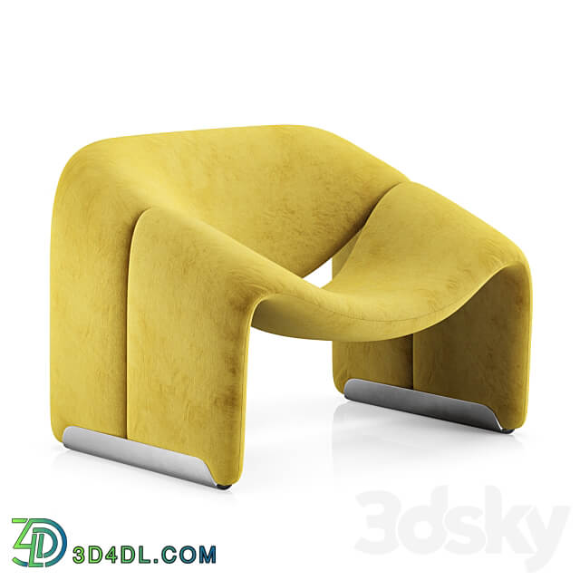 Groovy Lounge Chair Pierre Paulin 3D Models 3DSKY