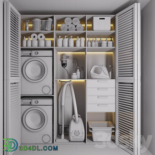 Laundry Room 002 Bathroom accessories 3D Models 3DSKY