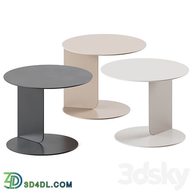 Coffee Table Chips Black Side table 3D Models 3DSKY