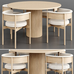 Dinning Set 39 Table Chair 3D Models 3DSKY 