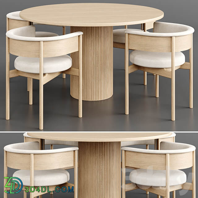 Dinning Set 39 Table Chair 3D Models 3DSKY