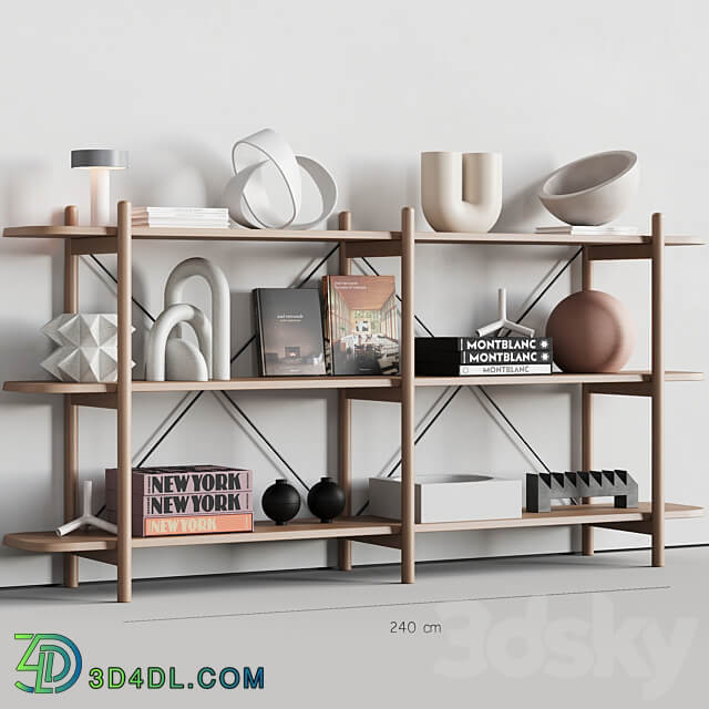 086 BROSA Dominic Wide Bookshelf 00 3D Models 3DSKY