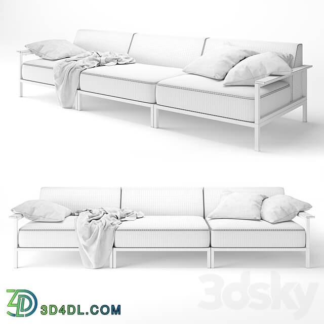 Rome outdoor sofa 3D Models 3DSKY