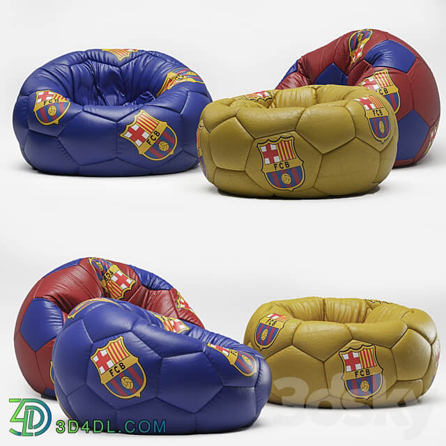 chair bag fc barcelona Arm chair 3D Models