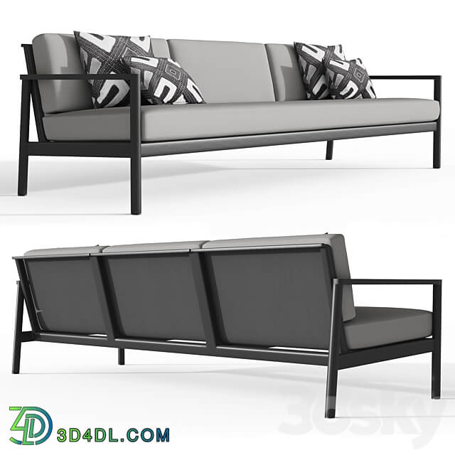 RH MARINO ALUMINU SOFA 96 3D Models