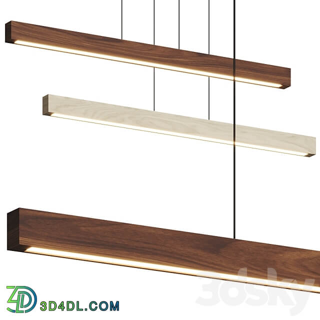 Cerno Una Linear Pendant Lamp Pendant light 3D Models