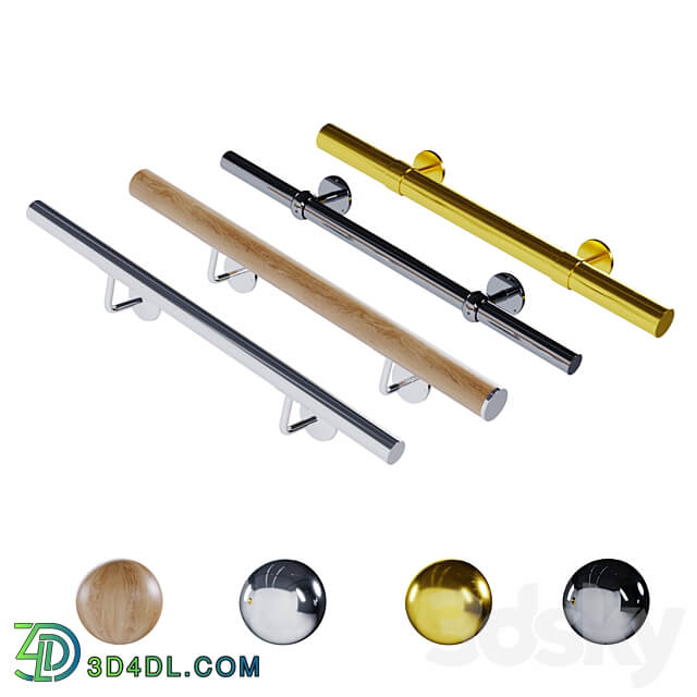 Wall mounted handrails Miscellaneous 3D Models