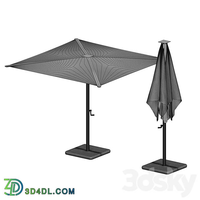 Gandiablasco Bali Folding parasol corona7 vray Other 3D Models