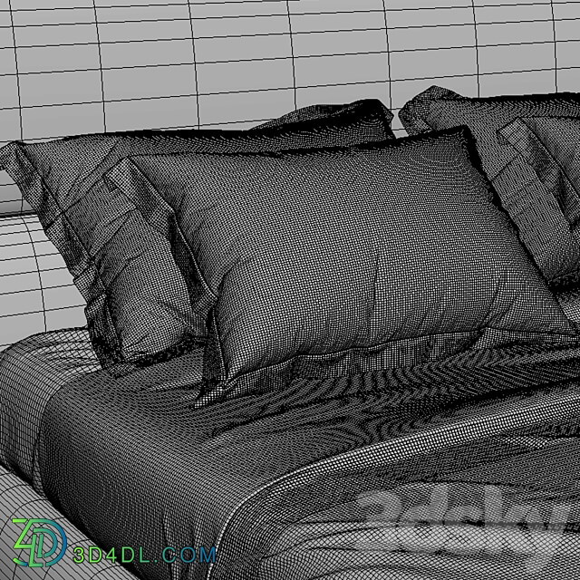 Giorgetti frame bed Bed 3D Models