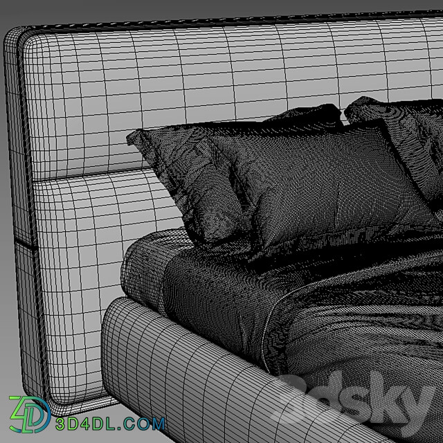 Giorgetti frame bed Bed 3D Models