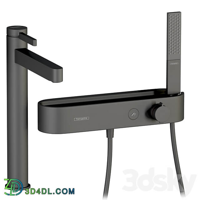 Hansgrohe faucets and showers set 7 3D Models