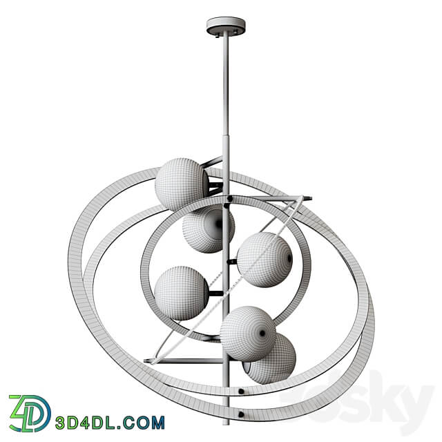 Eichholtz chandelier CHANDELIER SPACE light fixture Pendant light 3D Models