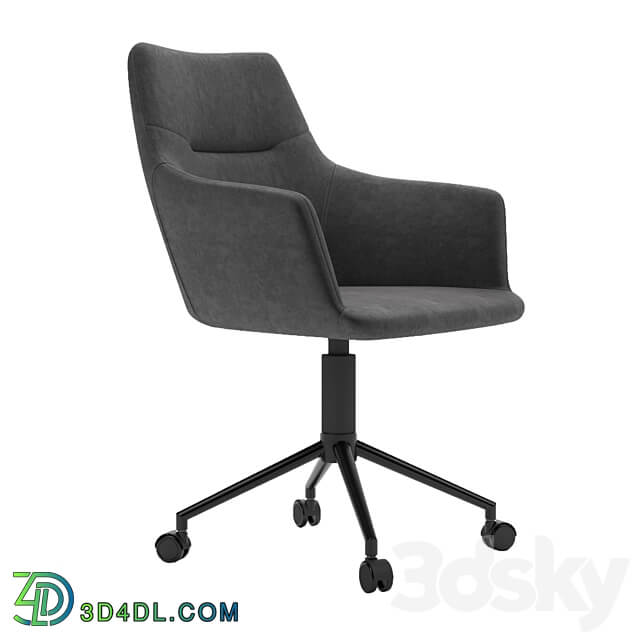 Fulton Office Chair Charcoal Gray by Oliver space 3D Models