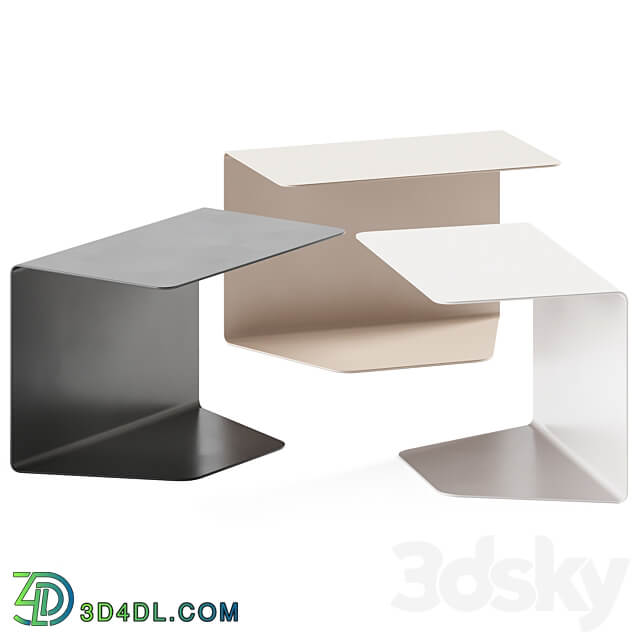 Cozy 1 Low Table Mdf Italia Side 3D Models