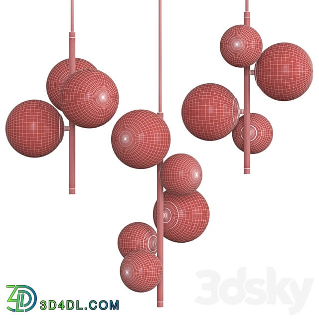 Croco collection Pendant light 3D Models