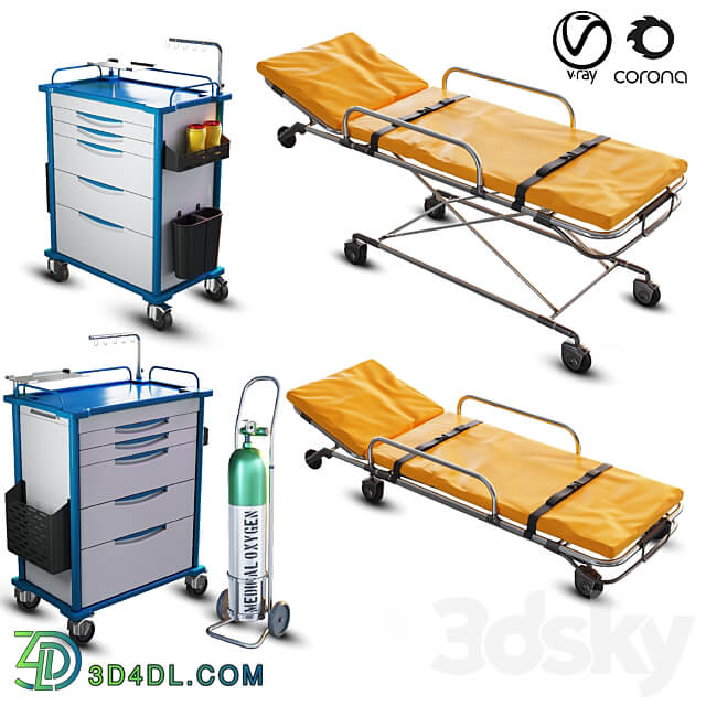 hospital equipment vol 2 3D Models