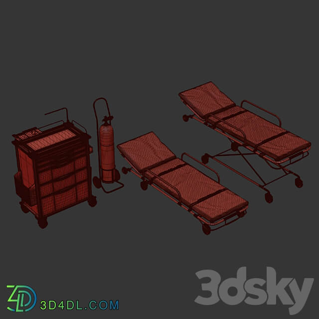 hospital equipment vol 2 3D Models