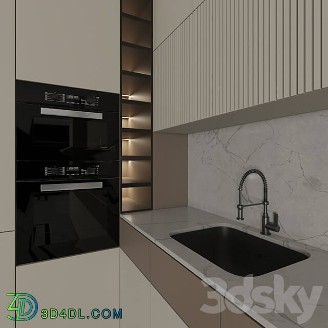 Kitchen Modern 06 Corner Kitchen Kitchen 3D Models