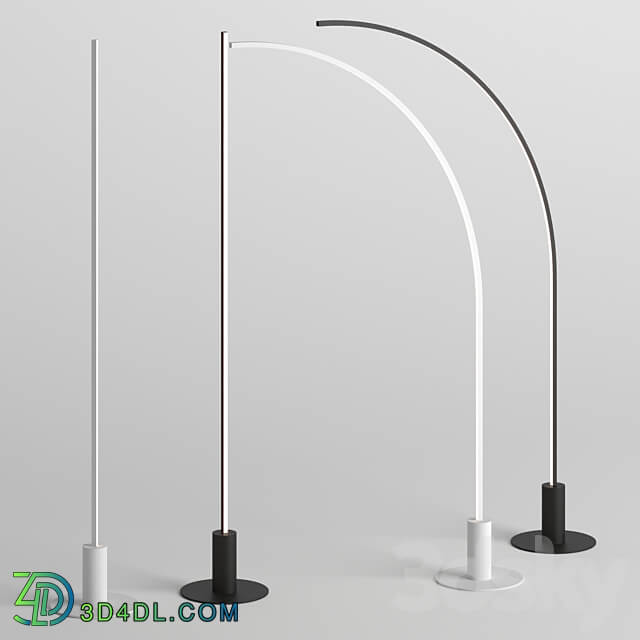 Floor Line and Floor c line floor lamps from Forstlight 3D Models