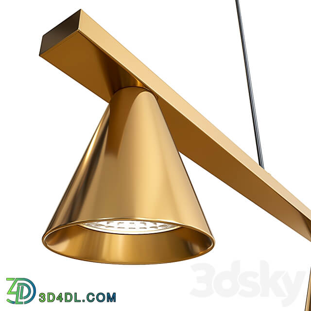 Pendant lamp Aromas LYB 5 Light LED Pendant light 3D Models