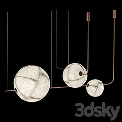 Superb all horizontal 1200 Pendant light 3D Models 