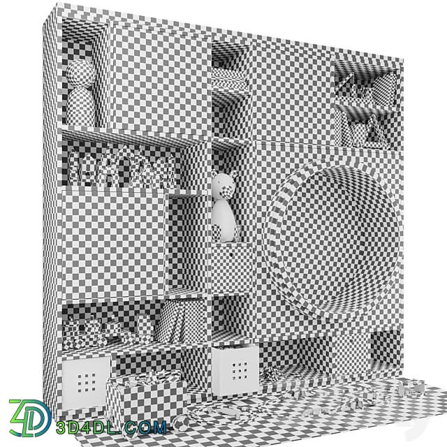 Wooden shelving Rack Miscellaneous 3D Models