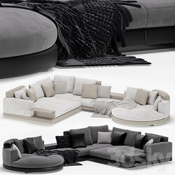 Minotti connery modular sofa 3D Models 