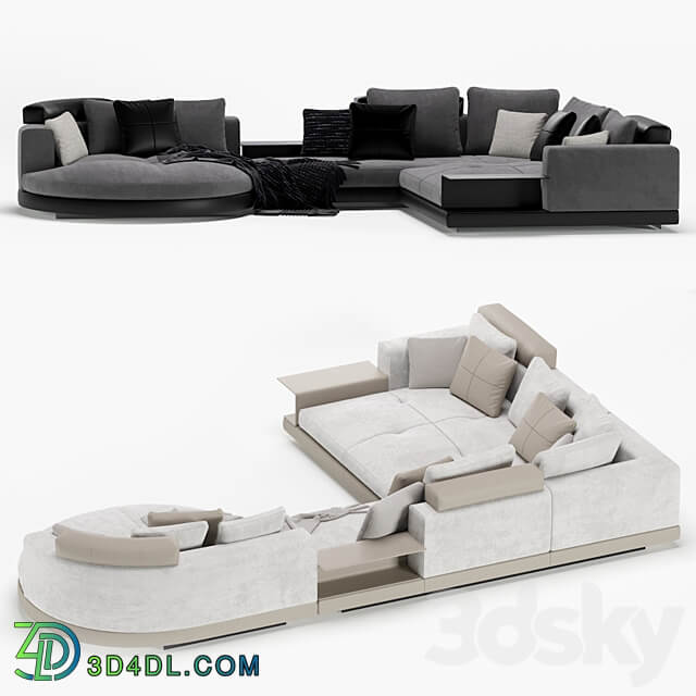 Minotti connery modular sofa 3D Models