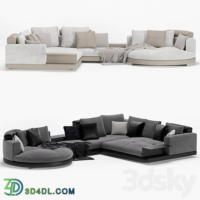 Minotti connery modular sofa 3D Models