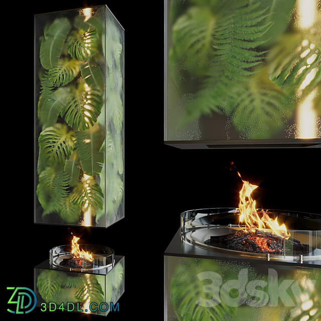 Fito fireplace Greenbox Vargov Design 3D Models